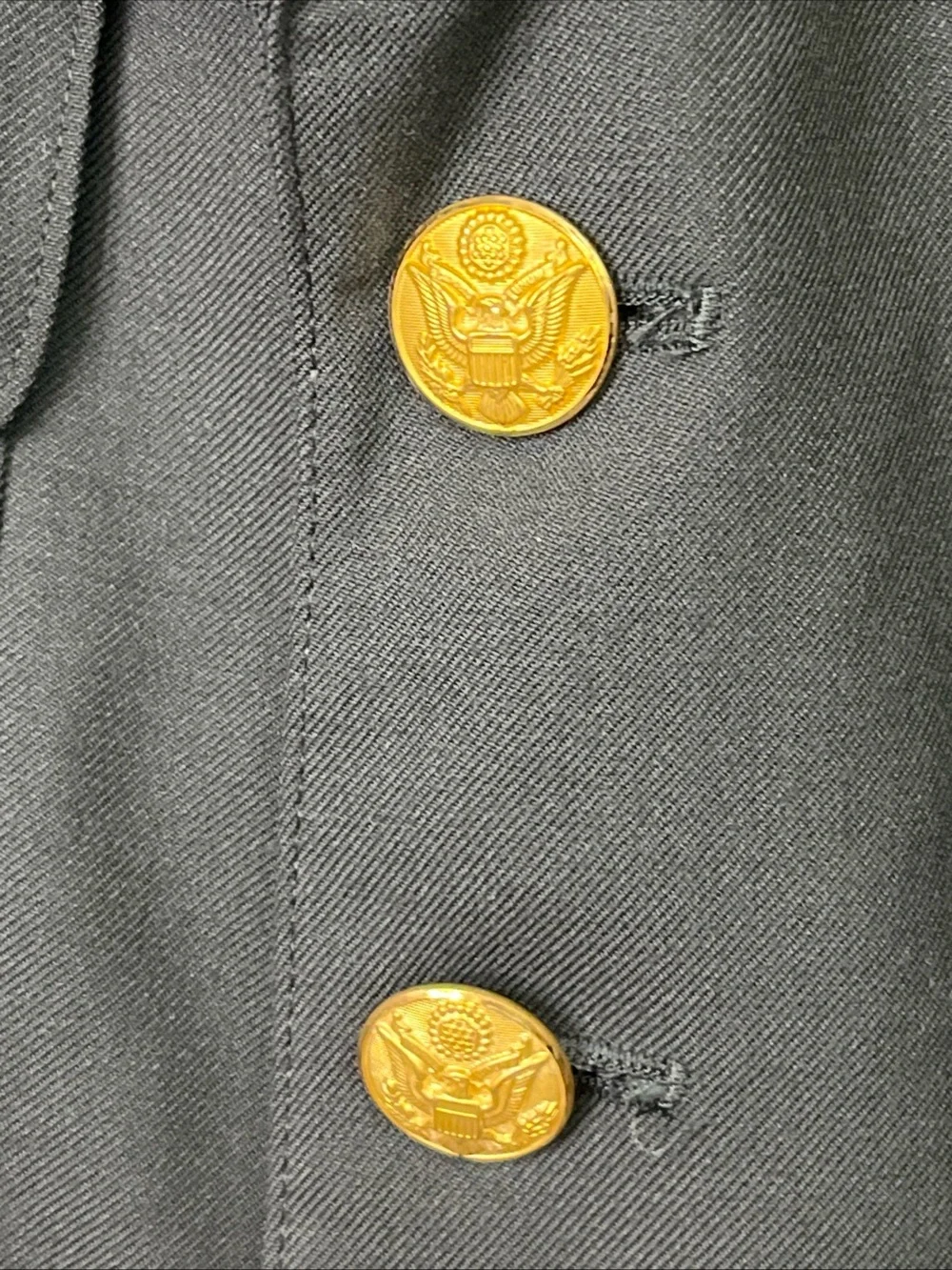 Vintage Men’s Green Army Coat Jacket Size 46R Heavy Wool Blend